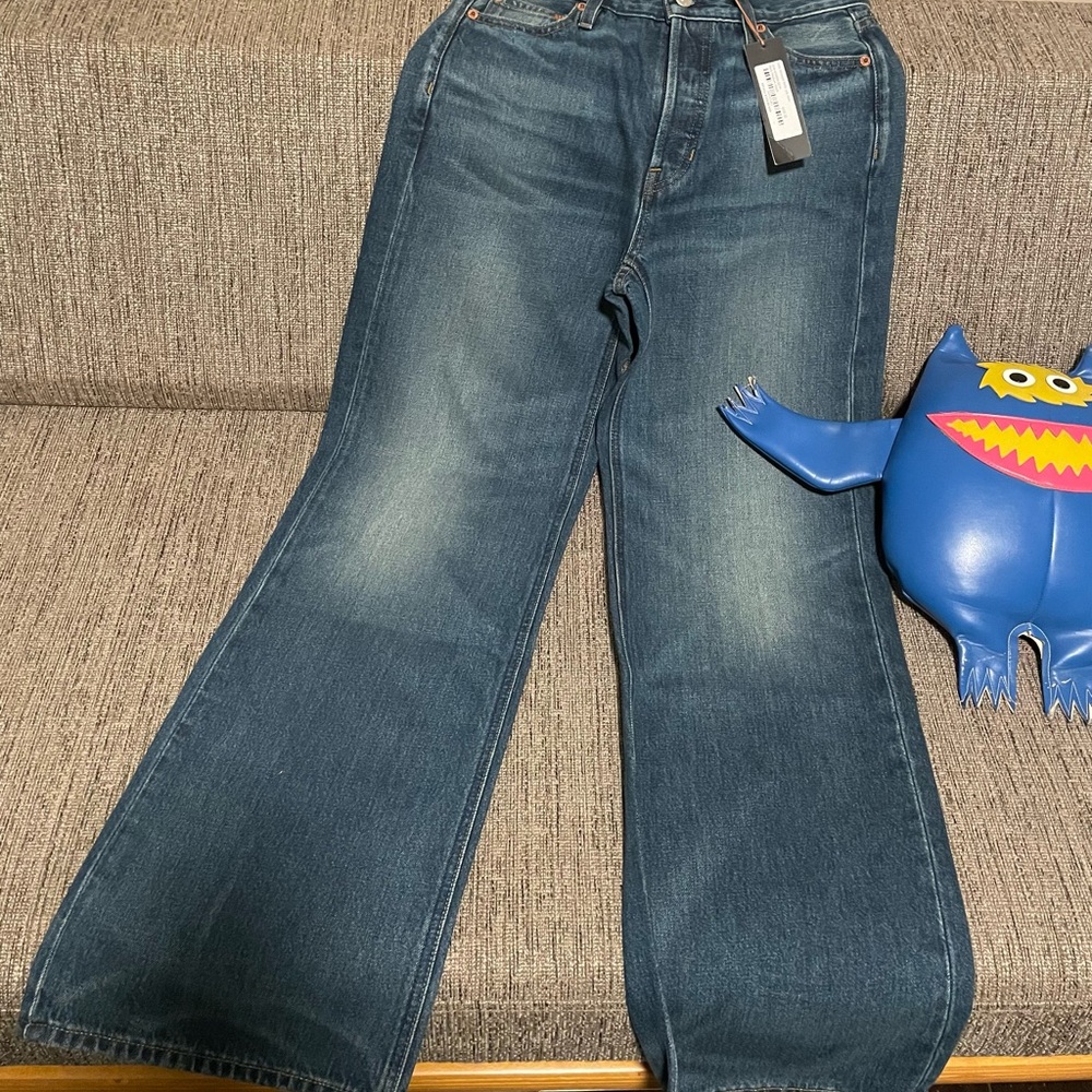 Alex Mill Dark Blue Flare Jeans
